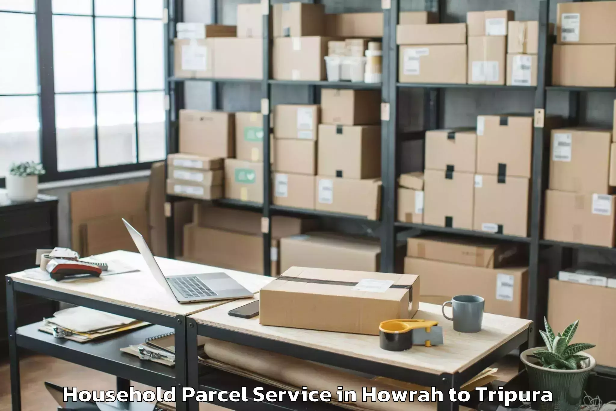 Discover Howrah to Sabrum Household Parcel